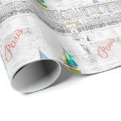 Pool des Luxembourg Garden - Paris Geschenkpapier (Rolleneckpunkt)