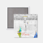 Pool des Luxembourg Garden - Paris Magnet (Vorderseite/Rückseite)