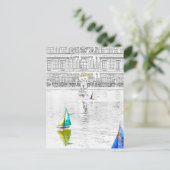 Pool des Luxembourg Garden - Paris Postkarte (Stehend Vorderseite)