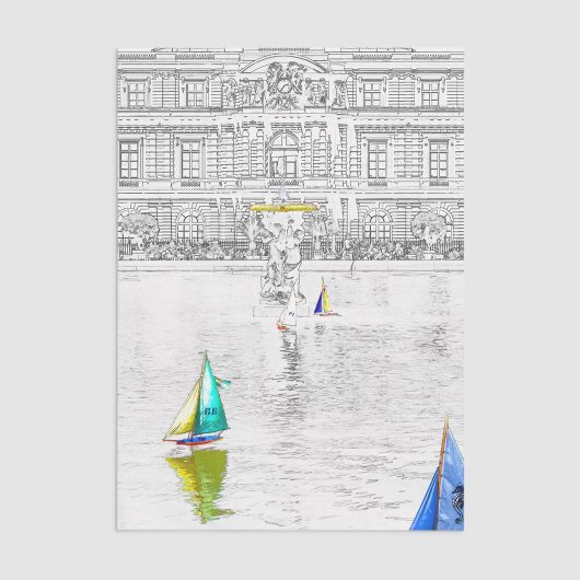 Pool des Luxembourg Garden - Paris Seidenpapier