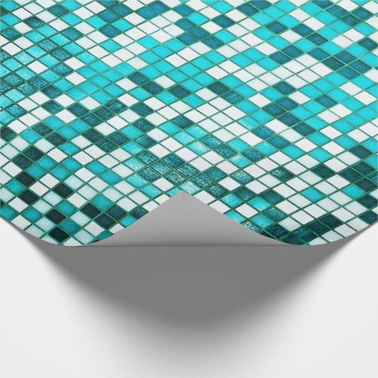 Pool-Fliesen Geschenkpapier (Ecke)