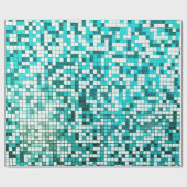 Pool-Fliesen Geschenkpapier (Flach)