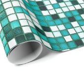 Pool-Fliesen Geschenkpapier (Rolleneckpunkt)