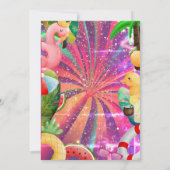 Pool Geburtstagsparty Kids Custom Einladung (Rückseite)