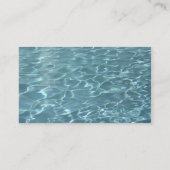Pool-Geschäftskarten Visitenkarte (Rückseite)
