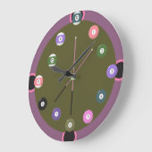Pool Große Wanduhr (Winkel)