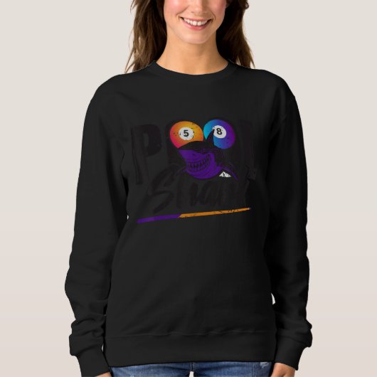 Pool Hai u2013 Snooker Pool Billard Sweatshirt (Vorderseite)