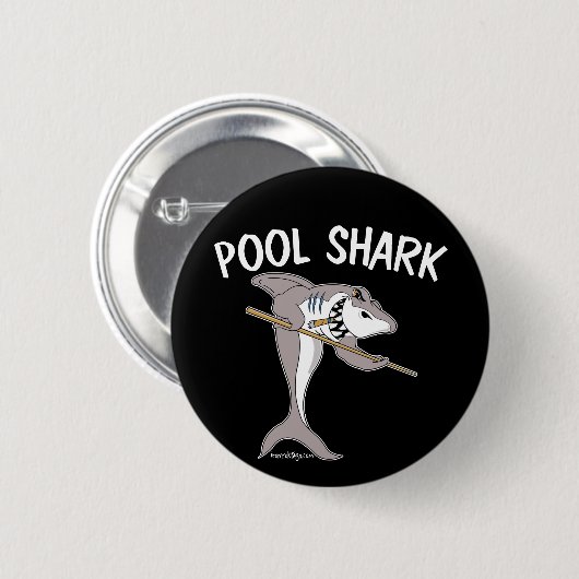 Pool-Haifisch Button (Vorne & Hinten)