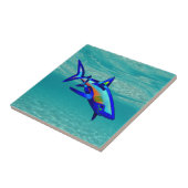 Pool-Haifisch Fliese (Seite)