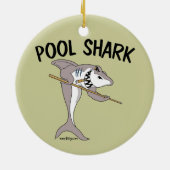 Pool-Haifisch Keramik Ornament (Hinten)
