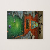Pool-Haifische mit Beschriftung Puzzle (Horizontal)