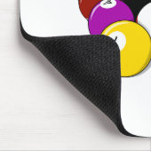 Pool Hall Balls Rack Em Sports Billard Mousepad (Ecke)
