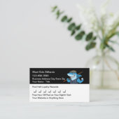 Pool Hall Billiards Customer Loyalty Rewards Treuekarte (Stehend Vorderseite)