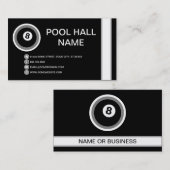 POOL HALL-Blase Visitenkarte (Vorne/Hinten)
