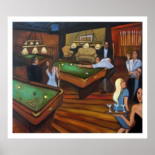 Pool Hall - Valerie Vescovi Poster (Vorne)