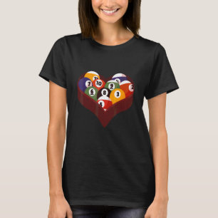 Pool Heart Billard T-Shirt