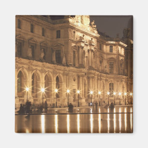 Pool im Louvre, Paris, Frankreich Magnet