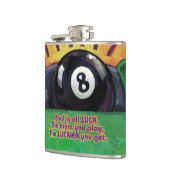 Pool ist Glück Flachmann (Links)