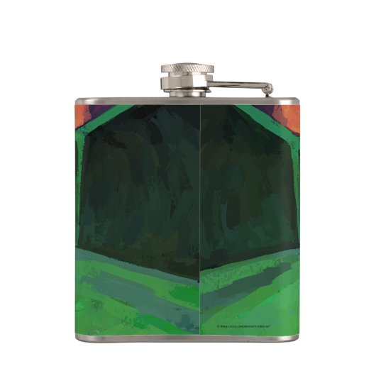 Pool ist Glück Flachmann (Rückseite)