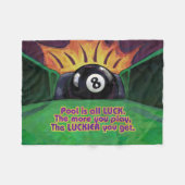 Pool ist Glück Fleecedecke (Vorderseite (Horizontal))