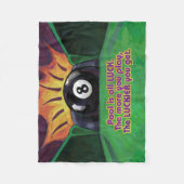 Pool ist Glück Fleecedecke (Vorderseite)