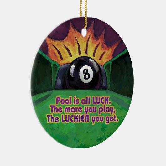 Pool ist Glück Keramikornament (Rechts)
