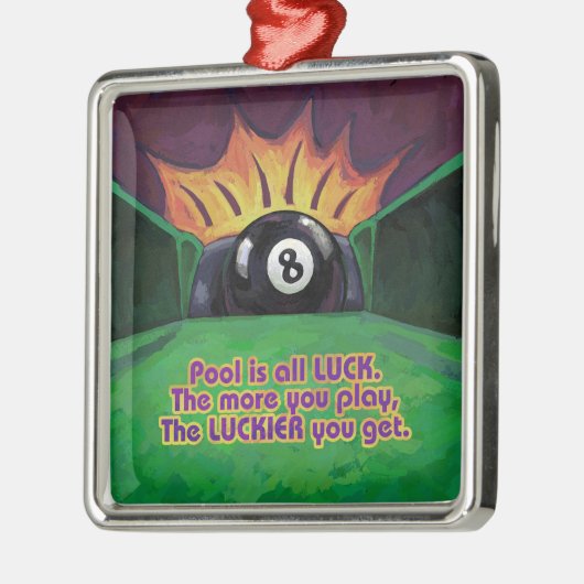 Pool ist Glück Ornament Aus Metall (Links)