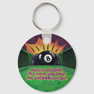 Pool ist Glück Schlüsselanhänger