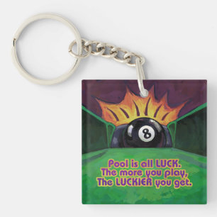 Pool ist Glück Schlüsselanhänger