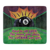 Pool ist Glück Schneidebrett (Vorderseite)