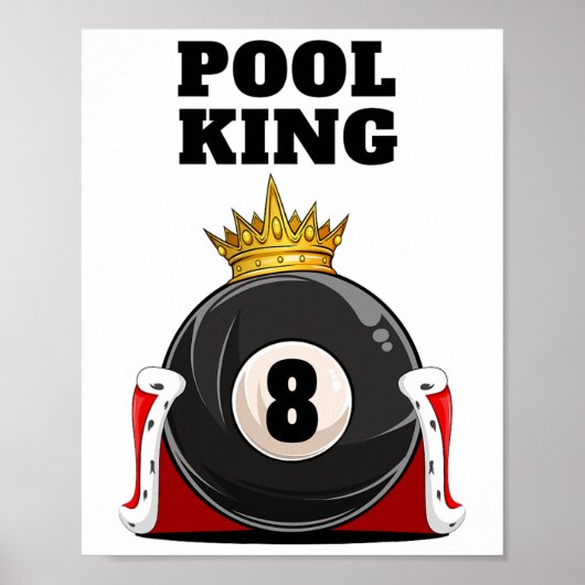 Pool King Boys Pool Billard Mens Pool Poster (Vorne)