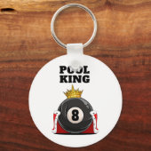 Pool King Boys Pool Billard Mens Pool Schlüsselanhänger (Vorderseite)