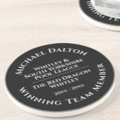 Pool League Trophy Sandstone Untersetzer