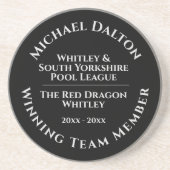 Pool League Trophy Sandstone Untersetzer (Vorne)