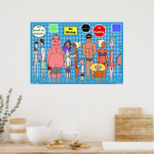 Pool-Leute Poster (Küche)
