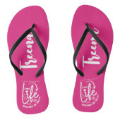 Pool Life ist besser Badesandalen (Fußbett)