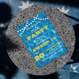 Pool Lights Citrus Jeden Anlaß Einladung