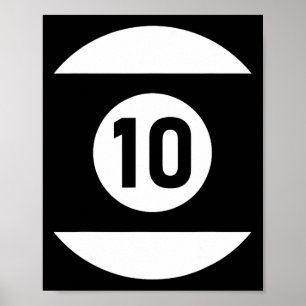 Pool Ll 10 Matching Billiards Geschenk leicht Hall Poster
