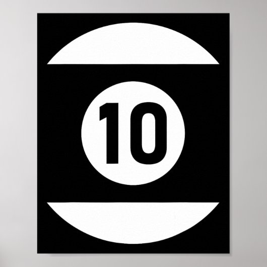 Pool Ll 10 Matching Billiards Geschenk leicht Hall Poster (Vorne)