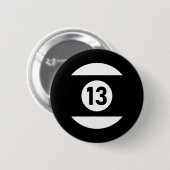 Pool Ll 13 Matching Billiards Geschenk leicht Hall Button (Vorne & Hinten)