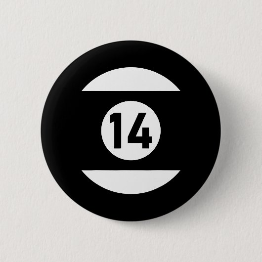 Pool Ll 14 Matching Billiards Geschenk leicht Hall Button (Vorderseite)