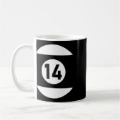 Pool Ll 14 Matching Billiards Geschenk leicht Hall Kaffeetasse (Links)