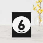 Pool Ll 6 Matching Billiards Geschenk leicht Hallo Karte (Gelbe Blume)