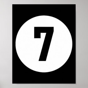 Pool Ll 7 Matching Billiards Geschenk leicht Hallo Poster