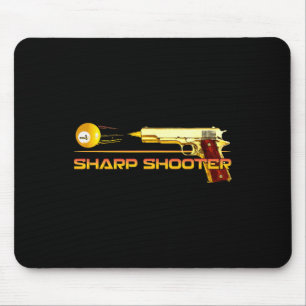 Pool Ll Sharp Shooter Billiards Gelb Mousepad