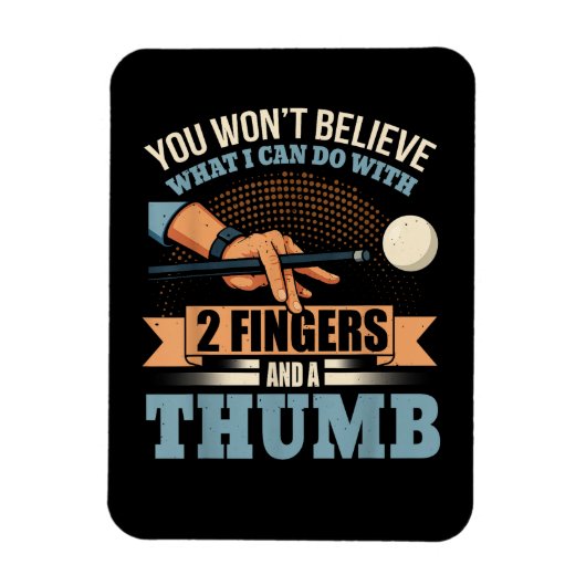 Pool Lustige Billard Magnet (Vertikal)