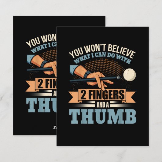 Pool Lustiges Billard Feiertagskarte (Vorne/Hinten)