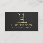 Pool Maintenance Business Card Visitenkarte (Vorderseite)