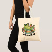 Pool-Manager Lustiger Frosch Sommer Cartoon Tragetasche (Vorderseite (Produkt))
