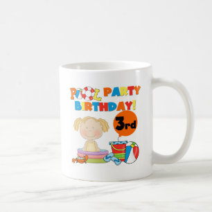 Pool Party 3. Geburtstag T - Shirt und Geschenke Kaffeetasse
